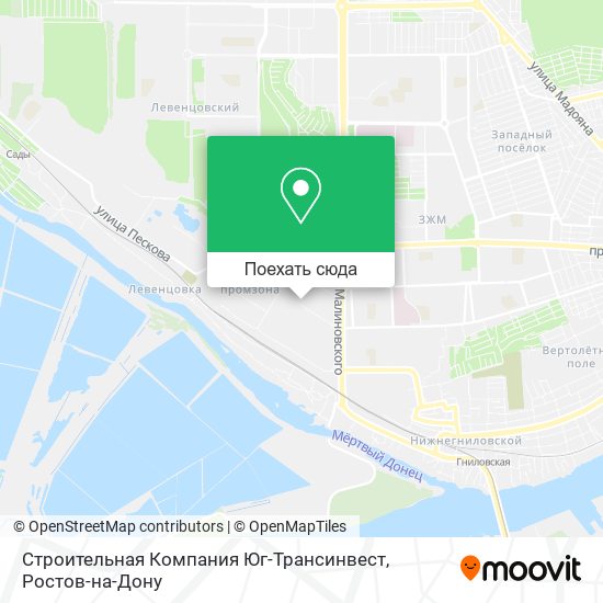 Карта Строительная Компания Юг-Трансинвест
