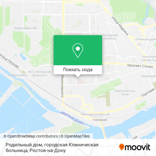Карта Родильный дом, городская Клиническая больница