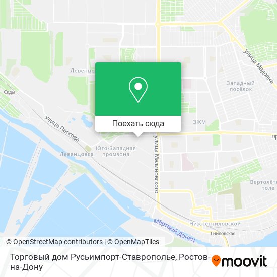 Карта Торговый дом Русьимпорт-Ставрополье