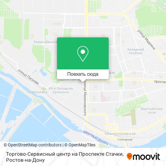 Карта Торгово-Сервисный центр на Проспекте Стачки