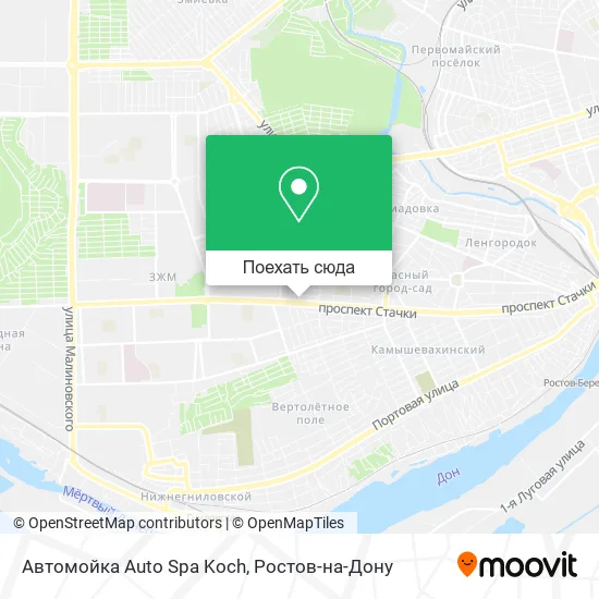 Карта Автомойка Auto Spa Koch