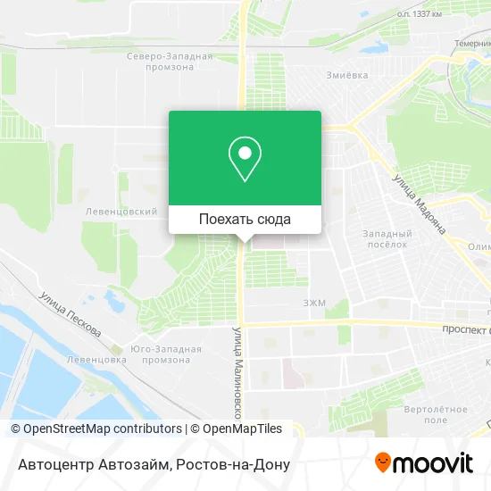 Карта Автоцентр Автозайм