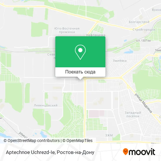Карта Aptechnoe Uchrezd-Ie