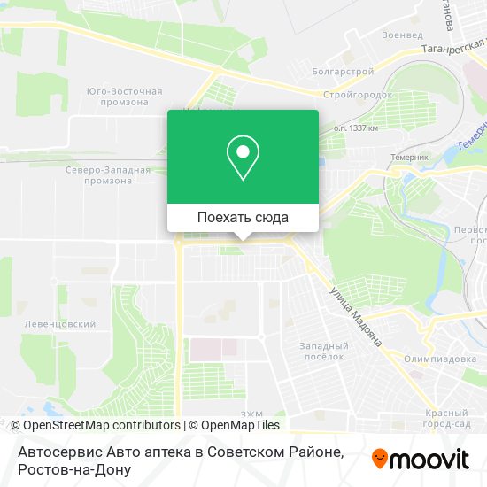 Карта Автосервис Авто аптека в Советском Районе