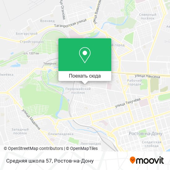 Карта Средняя школа 57