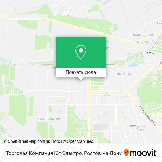 Карта Торговая Компания Юг-Электро