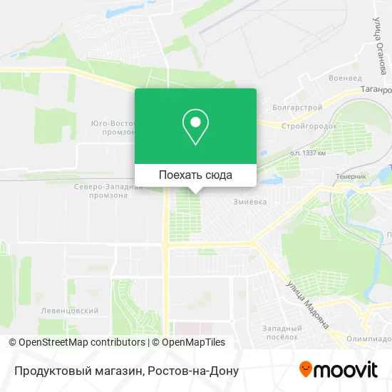 Карта Продуктовый магазин