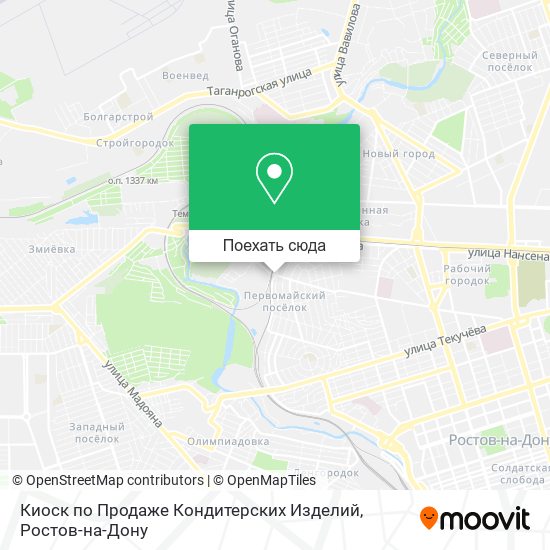 Карта Киоск по Продаже Кондитерских Изделий