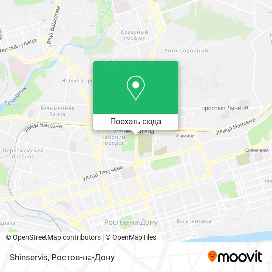 Карта Shinservis