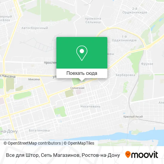 Карта Все для Штор, Сеть Магазинов