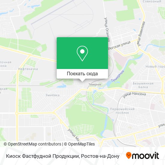 Карта Киоск Фастфудной Продукции