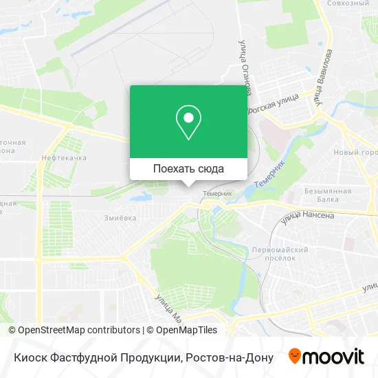 Карта Киоск Фастфудной Продукции