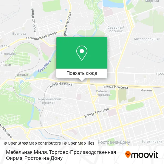 Карта Мебельная Миля, Торгово-Производственная Фирма