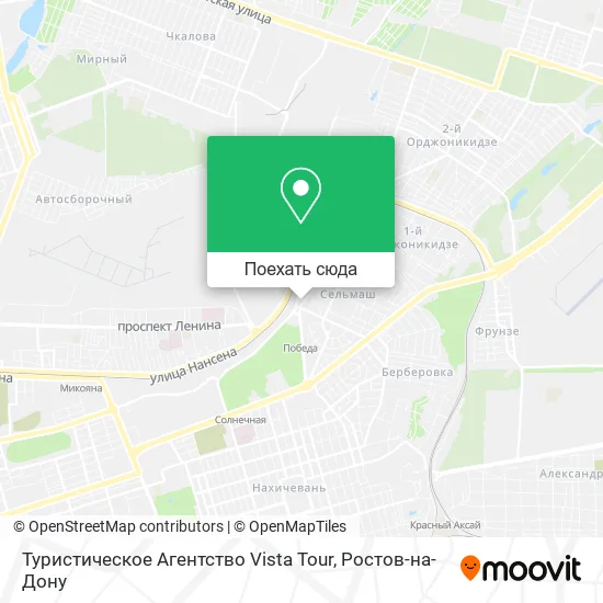 Карта Туристическое Агентство Vista Tour