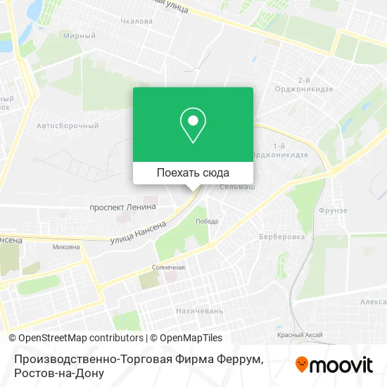 Карта Производственно-Торговая Фирма Феррум