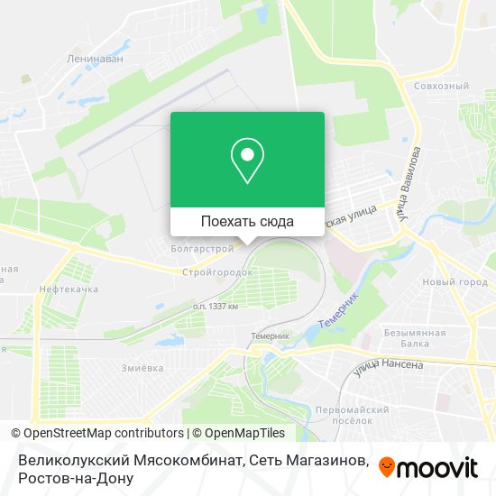 Карта Великолукский Мясокомбинат, Сеть Магазинов