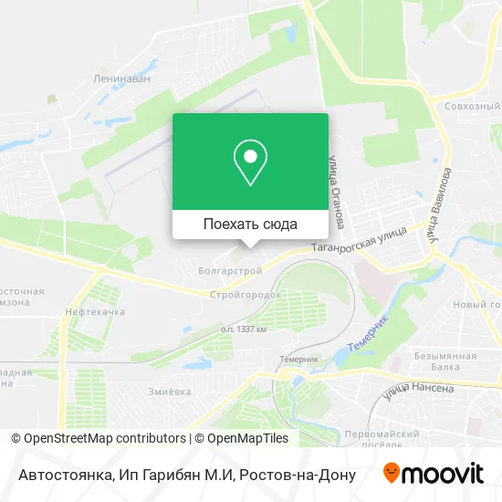 Карта Автостоянка, Ип Гарибян М.И