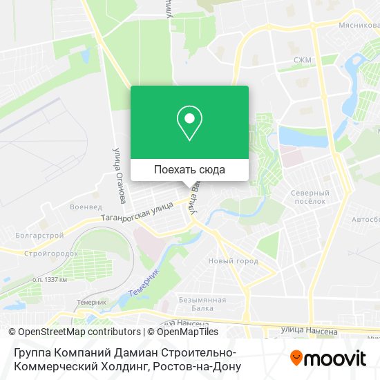 Карта Группа Компаний Дамиан Строительно-Коммерческий Холдинг