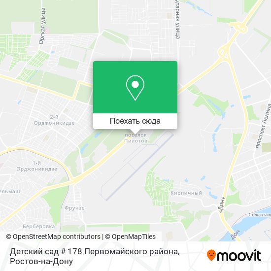 Карта Детский сад # 178 Первомайского района
