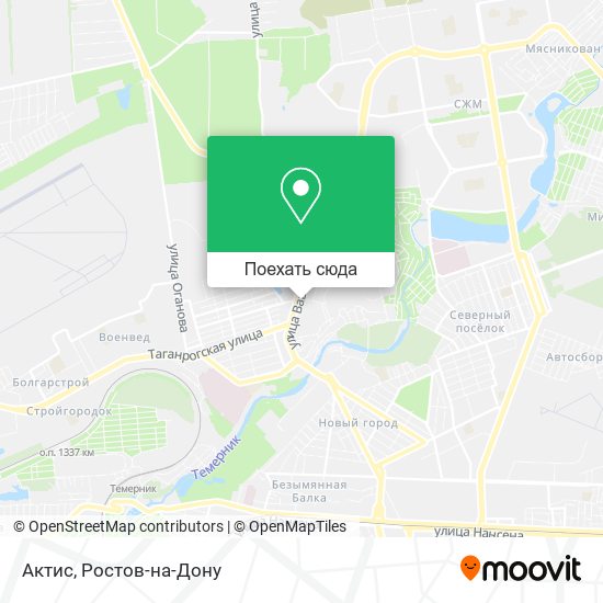 Карта Актис