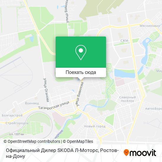 Карта Официальный Дилер SKODA Л-Моторс