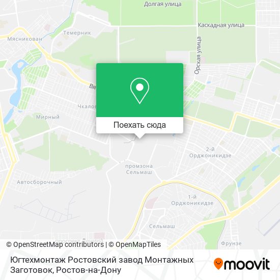 Карта Югтехмонтаж Ростовский завод Монтажных Заготовок