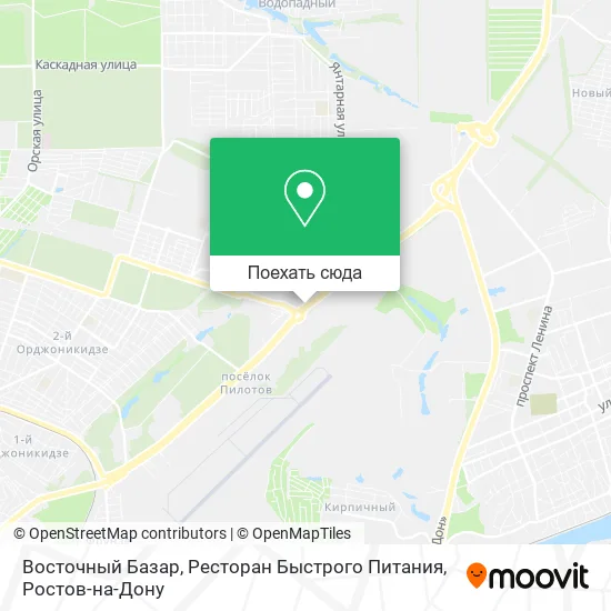 Карта Восточный Базар, Ресторан Быстрого Питания