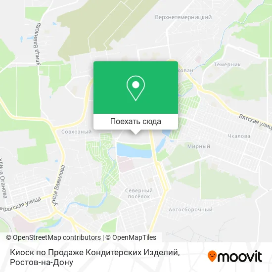 Карта Киоск по Продаже Кондитерских Изделий