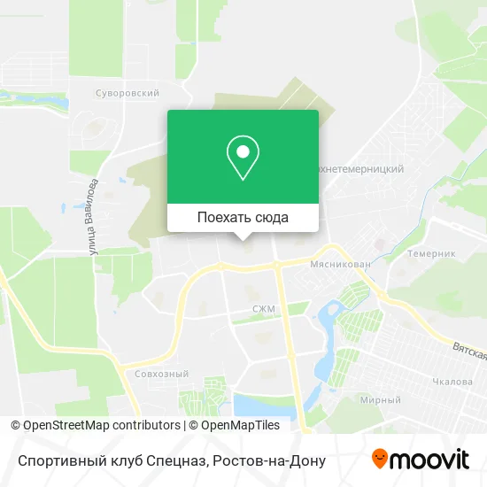 Карта Спортивный клуб Спецназ