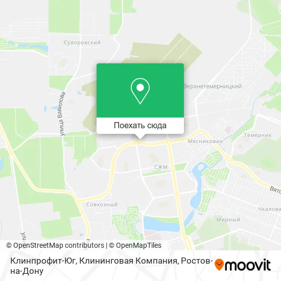 Карта Клинпрофит-Юг, Клининговая Компания