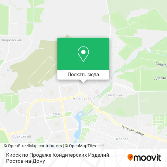 Карта Киоск по Продаже Кондитерских Изделий