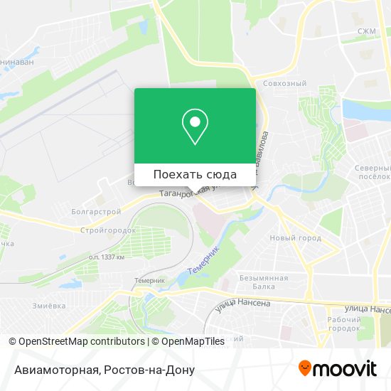 Авиамоторная улица ростов на дону карта