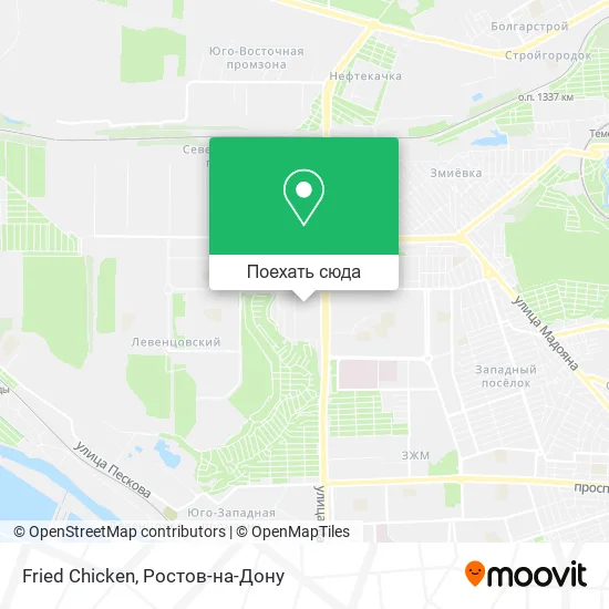 Карта Fried Chicken