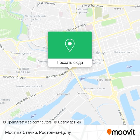 Карта Мост на Стачки