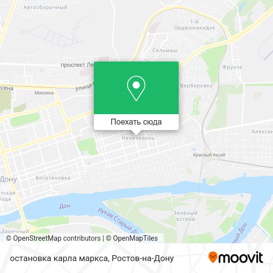Карта остановка карла маркса