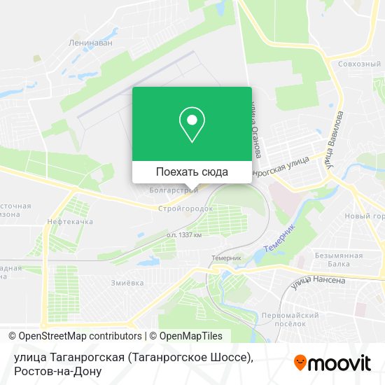 Карта улица Таганрогская (Таганрогское Шоссе)