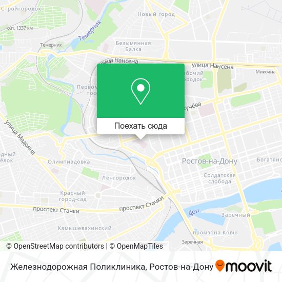 Карта Железнодорожная Поликлиника
