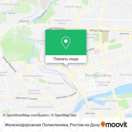 Карта Железнодорожная Поликлиника