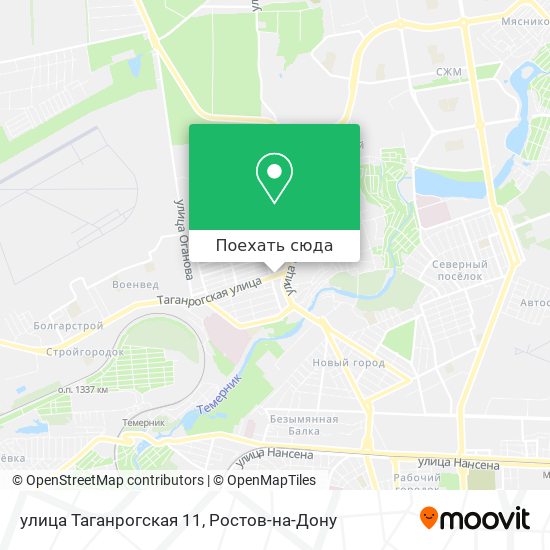 Карта улица Таганрогская 11