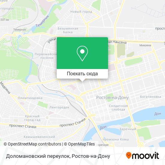 Карта Доломановский переулок