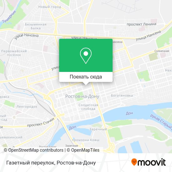 Карта Газетный переулок