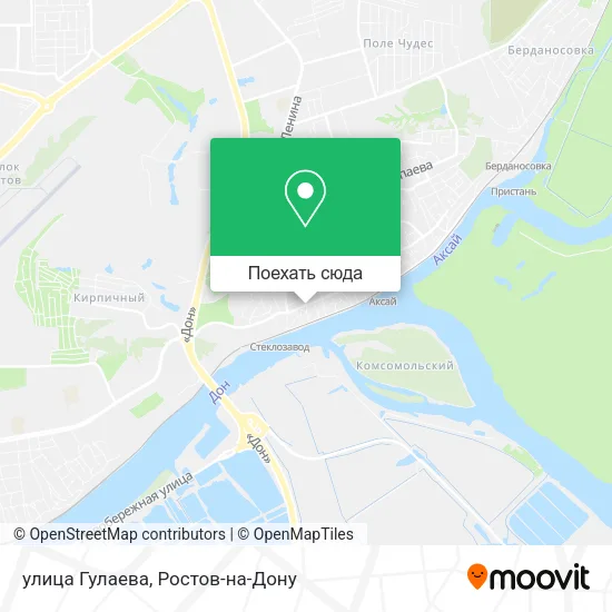 Карта улица Гулаева