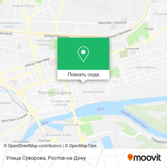 Карта Улица Суворова