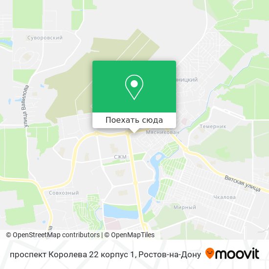 Карта проспект Королева 22 корпус 1