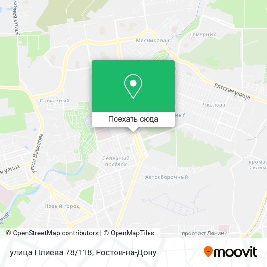 Карта улица Плиева 78/118