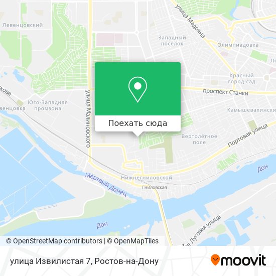 Карта улица Извилистая 7