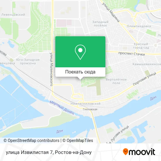 Карта улица Извилистая 7