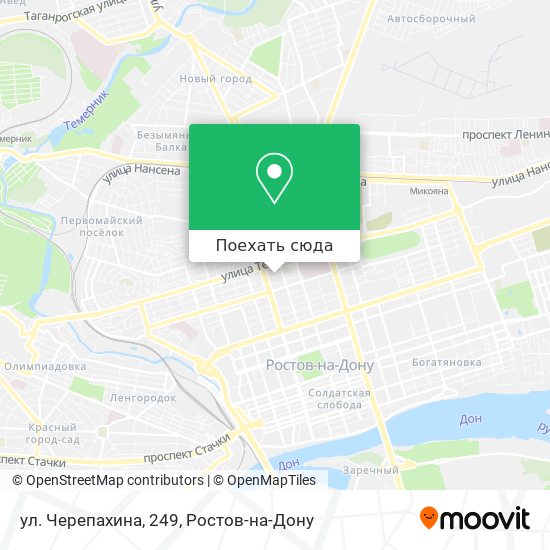 Карта ул. Черепахина, 249