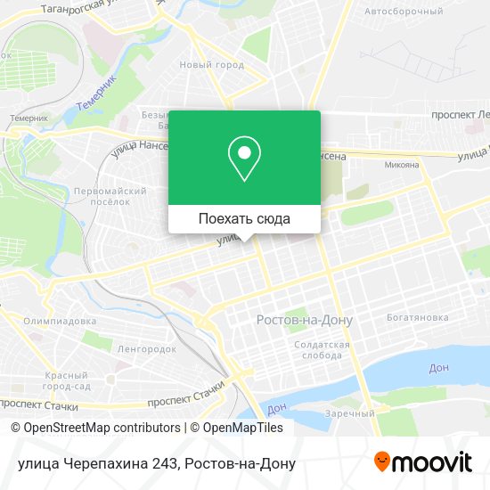 Карта улица Черепахина 243