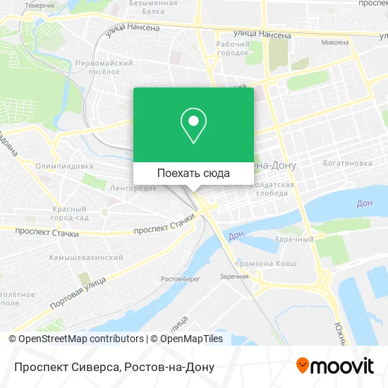 Карта Проспект Сиверса